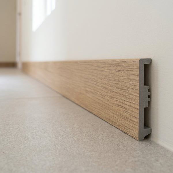 Trondheim Oak Skirting Board, Waterproof & Impact-Resistant