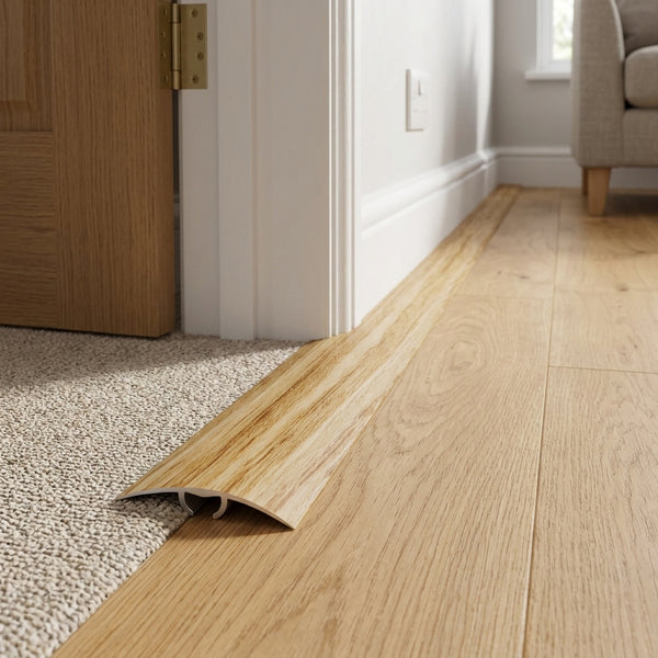 Aluminium Floor Profile 0.93m Antique Oak Transition Strip
