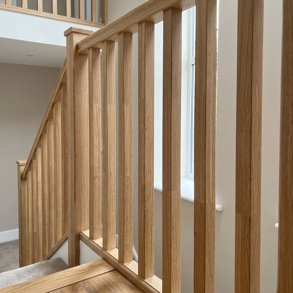 Floor to Ceiling Oak Finger Joint Plank Spindle 27x160x2900mm