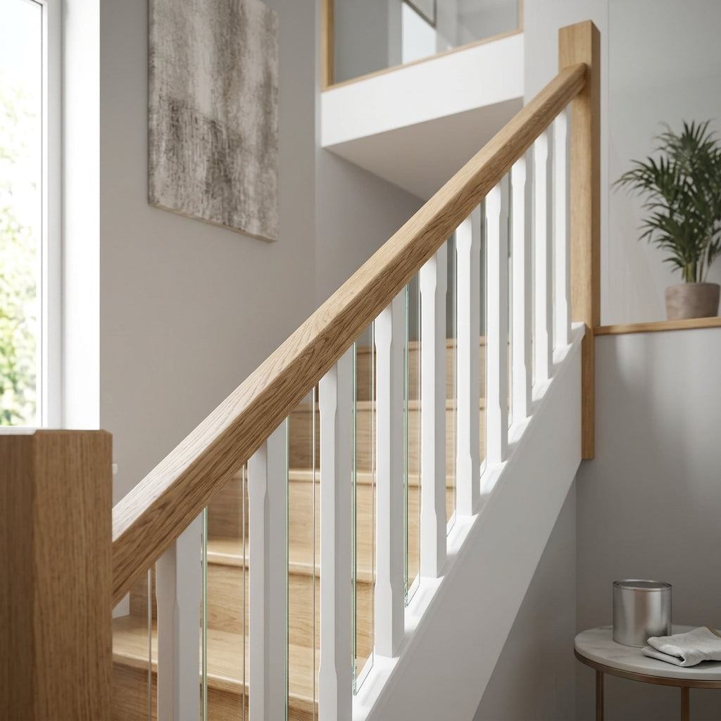 Oak Handrail Ungrooved 1800–4200mm – European Timber