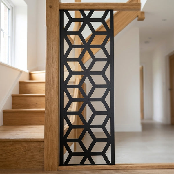 Hexagonal Metal Stair Panel, Rake Or Square - Balustrade