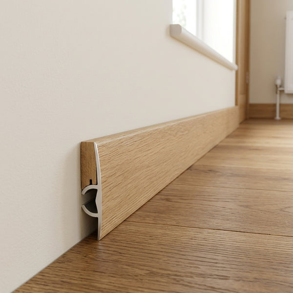 Aluminium Floor Profile 0.93m Newport Oak - Transition Strip