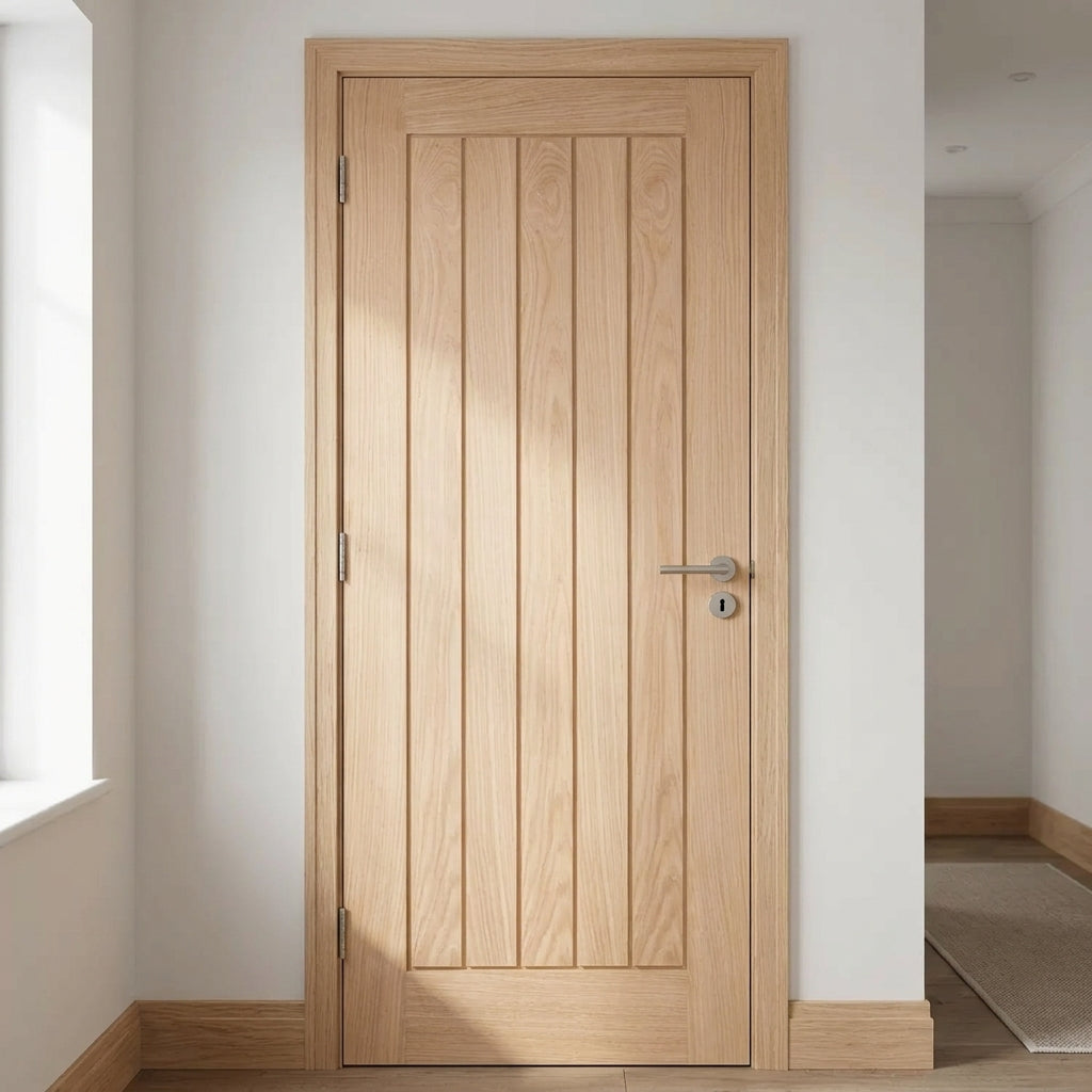 Unfinished Oak Internal Door 762 x 1981mm