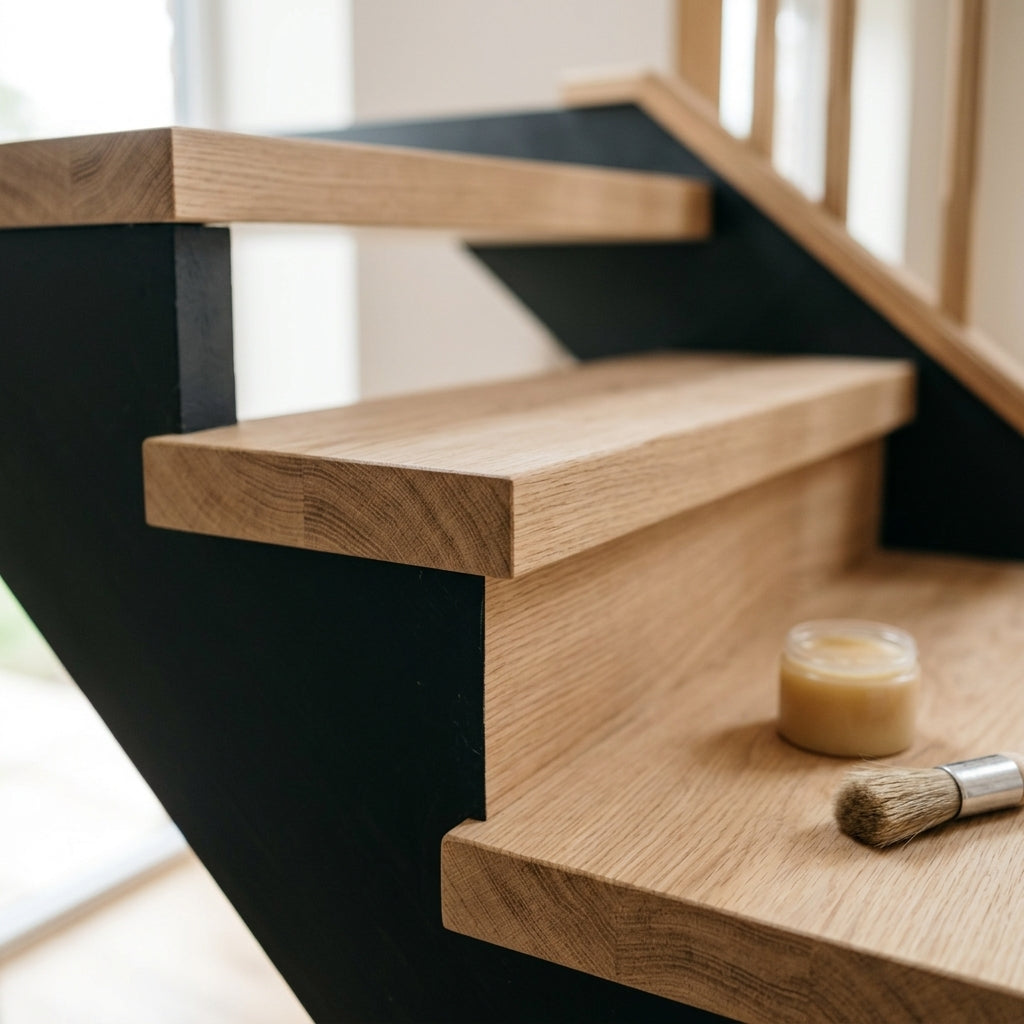 Oak Chunky Treads Ungrooved 40mm - 1000mm or 1500mm (view 2)