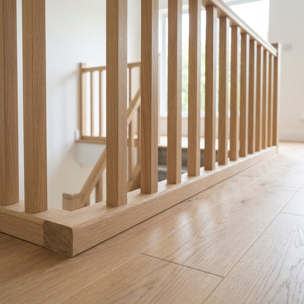 Oak Modern Baserail Ungrooved – 1800mm, 2400mm, 3600mm, 4200mm