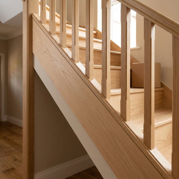 Solid Oak Stringer Cladding Cap 45mm, 60mm or 100mm