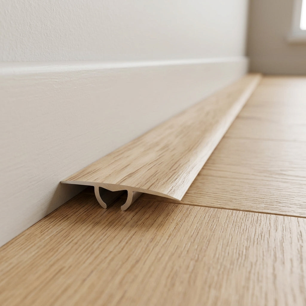Aluminium Floor Profile 0.93m Sand Oak - Transition Strip (view 2)