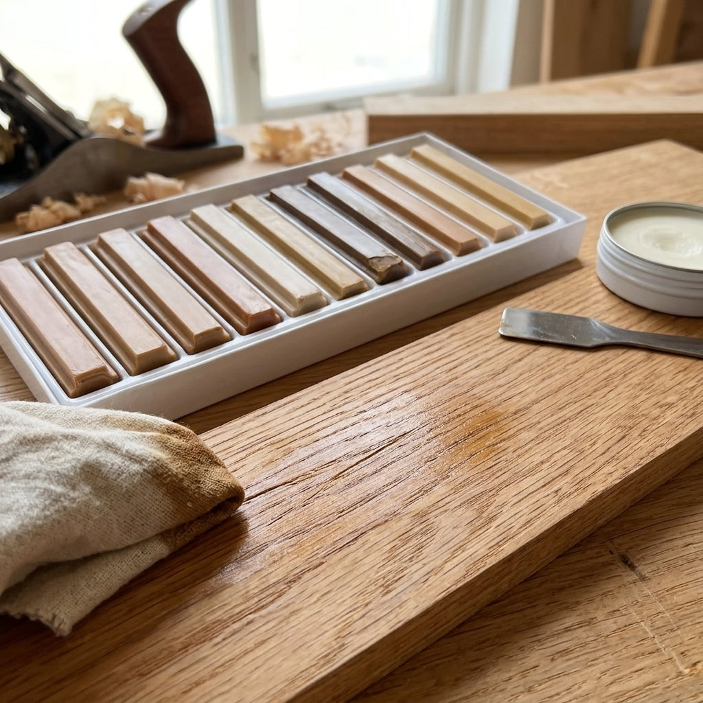 Soft Wax Sticks For Wood Filler, Oak Colours (view 2)