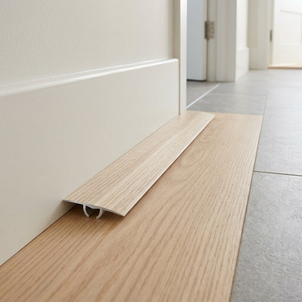 Aluminium Floor Profile 0.93m North Ash - Transition Strip