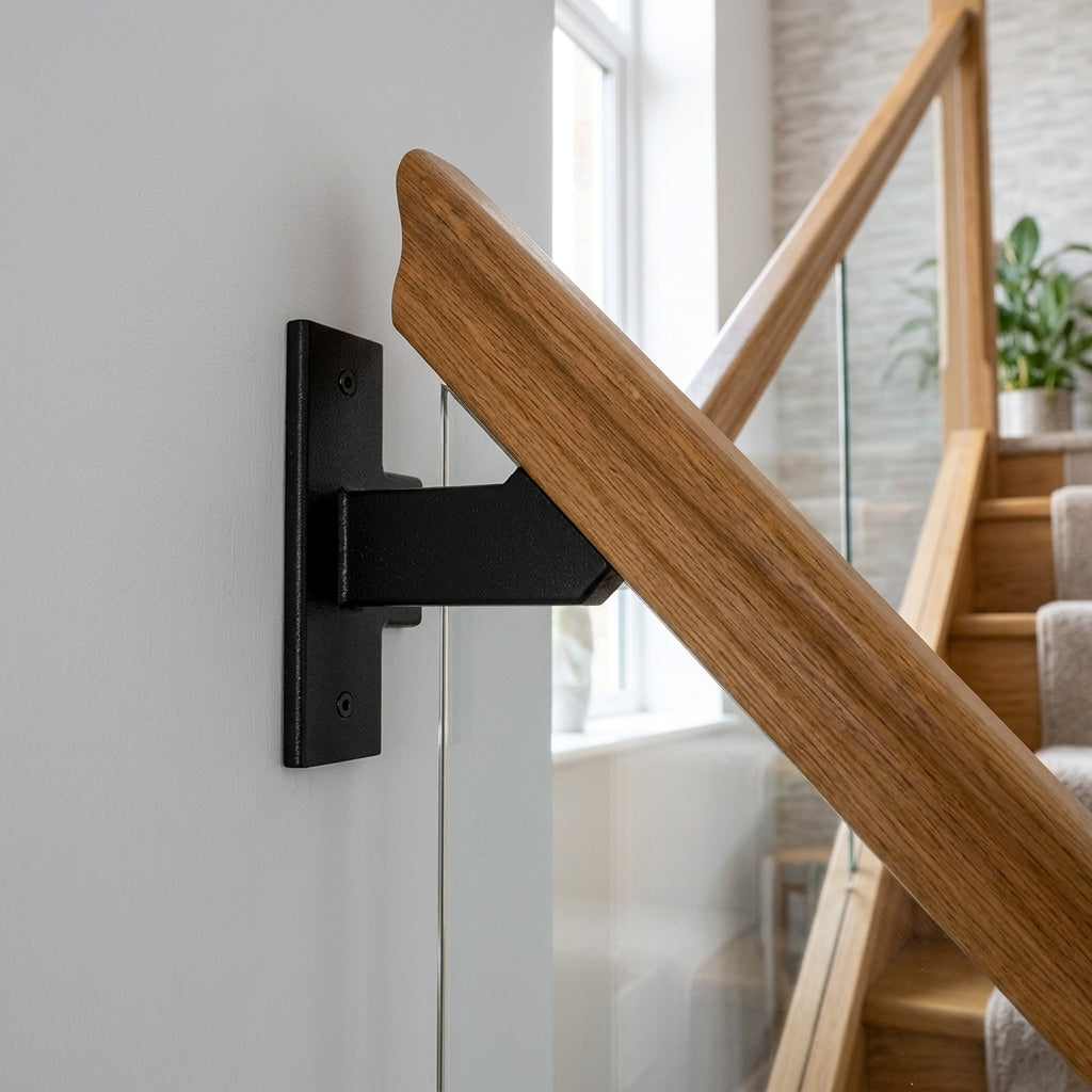 Harp Style Balustrade T-Shape Bracket - Mid-Point Support