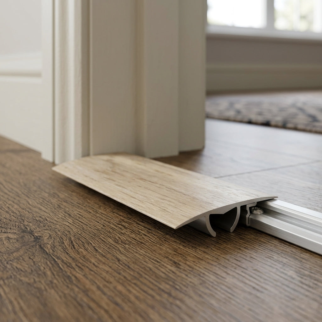 Aluminium Floor Profile 0.93m Selma Oak - Transition Strip (view 2)