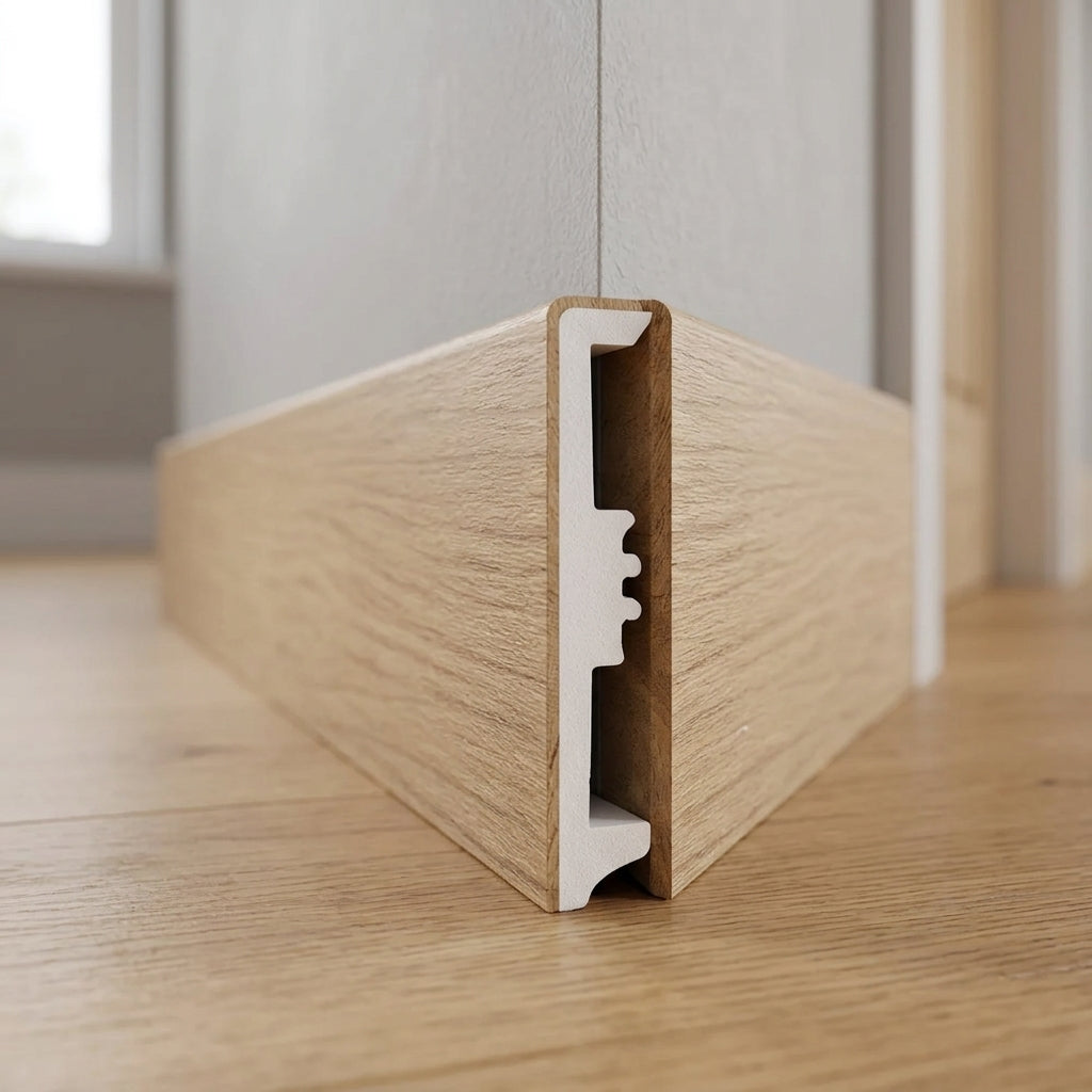 Salford Oak Skirting Board - Waterproof Impact-Resistant (view 2)