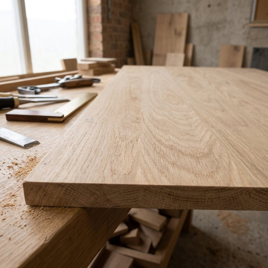 Rustic Grade Solid European Oak Panel 20mm - Interior Joinery (view 2)