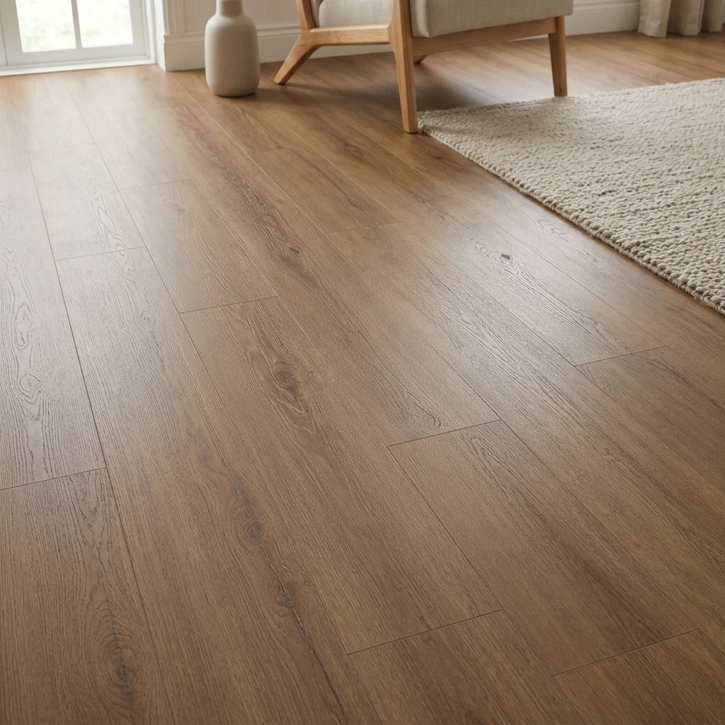 Wood Effect Vinyl Plank, Rochester Oak Look - 5G Click