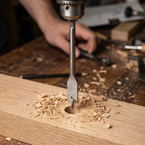 Flat Wood Drill Bit 12mm Carbon Steel for Softwood