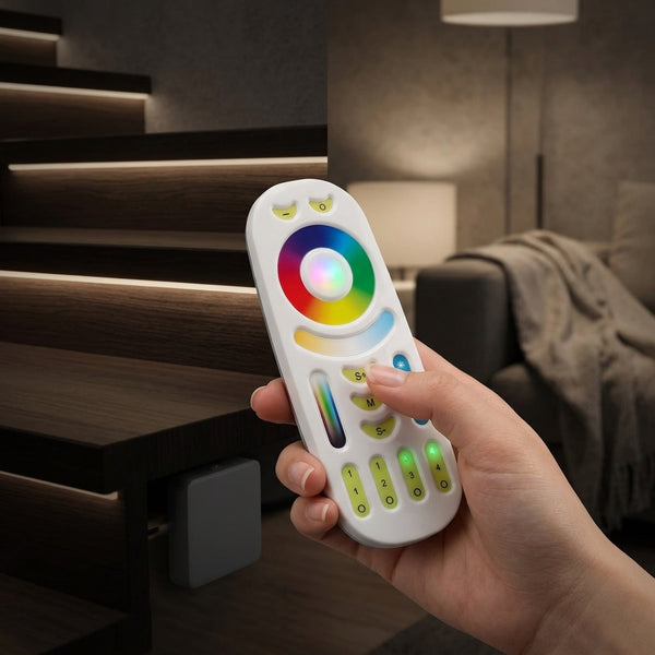 4 Zone RGB+CCT LED Remote Controller For Smart Lighting