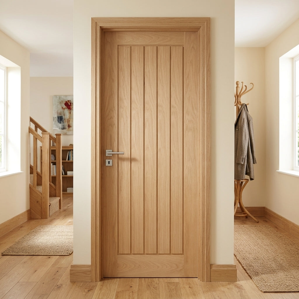 Unfinished Oak Door 762 x 1981mm Internal