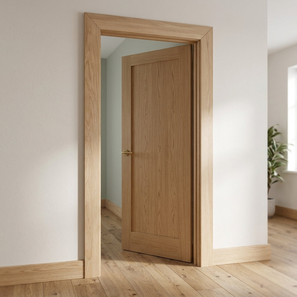 Oak Architrave Set Pencil Round 2400mm x 20mm