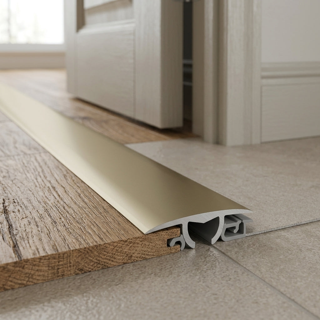Aluminium Floor Transition Profile 0.93m Titanium