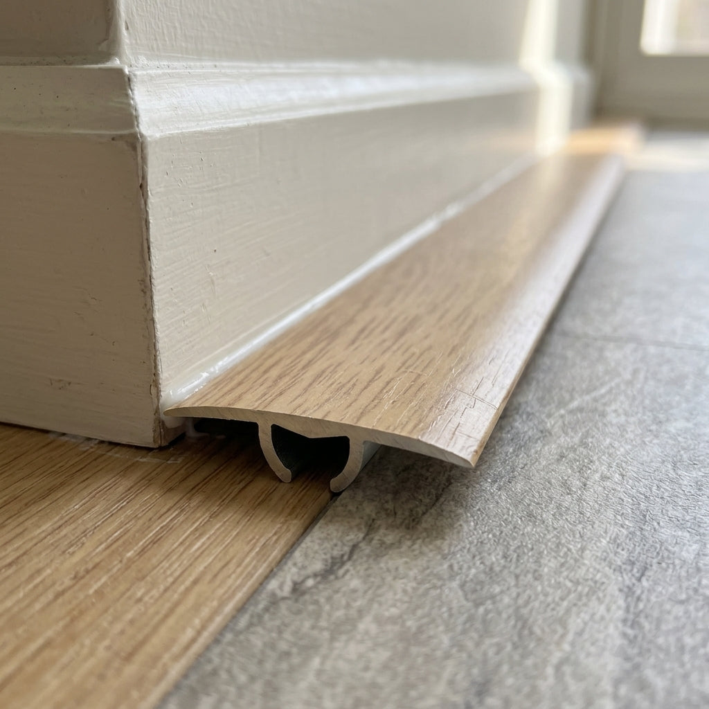 Aluminium Floor Profile 0.93m Noble Oak - Transition Strip (view 2)