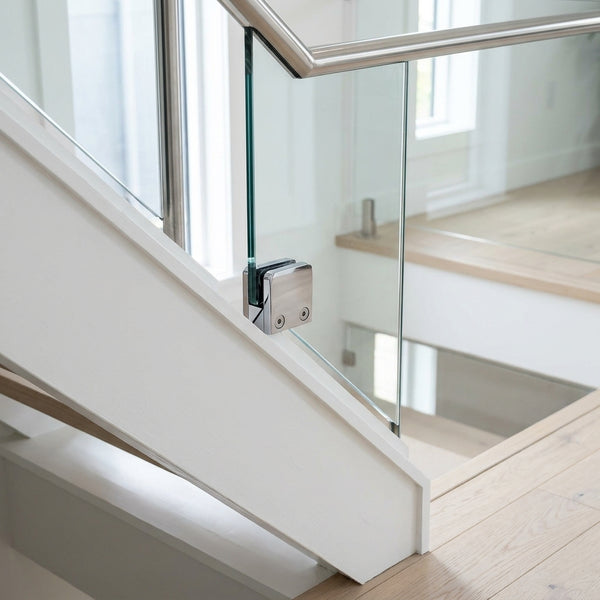 Square Glass Clamp Bracket 8–10mm Stainless Steel