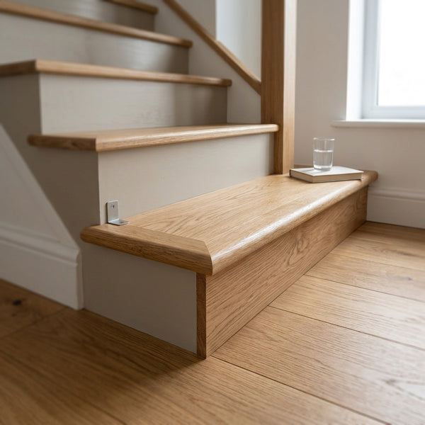 Rustic Oak Landing Tread 100mm Width - 900mm, 1000mm or 1300mm