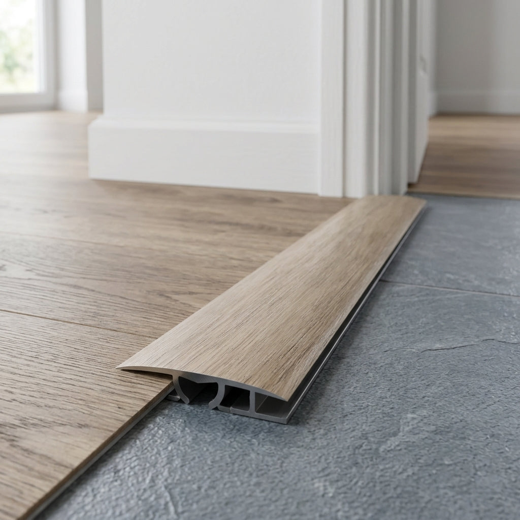 Aluminium Floor Profile 0.93m Davos Oak - Transition Strip