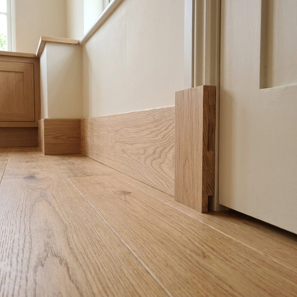 Oak Skirting Board 20mm Thick - Multiple Lengths & Heights