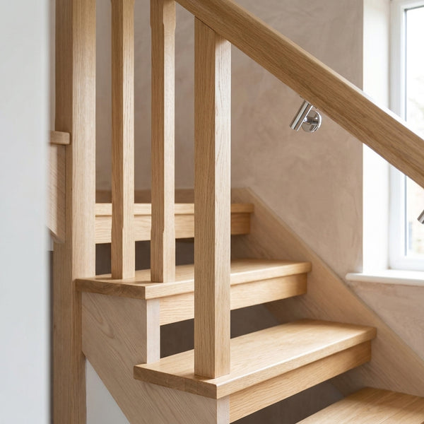 Floor to Ceiling Oak Square Spindles 41 x 41mm