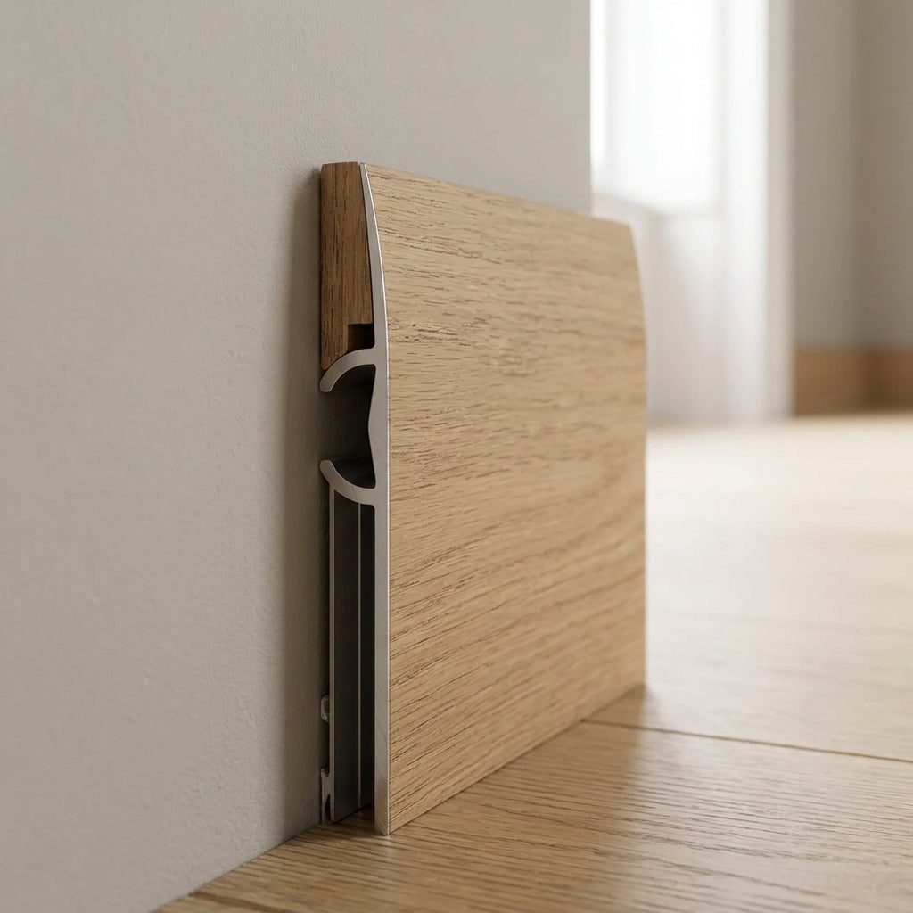 Aluminium Floor Profile 0.93m Corona Oak - Transition Strip