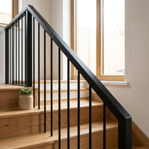 Harp Style Metal Balustrade Square Bar 3000mm