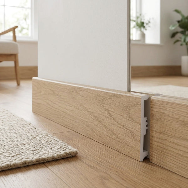 Flam Oak Skirting Board XL - Waterproof Impact-Resistant