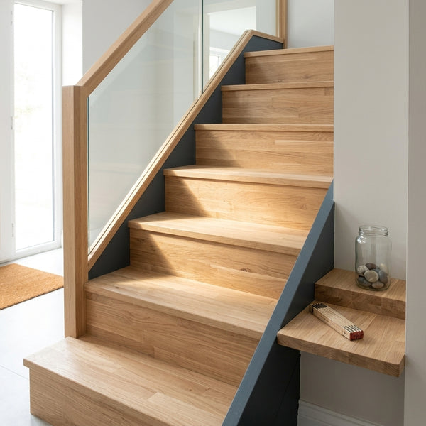 Finger Joint Solid Oak Panel 20mm - Stair Treads & Shelving
