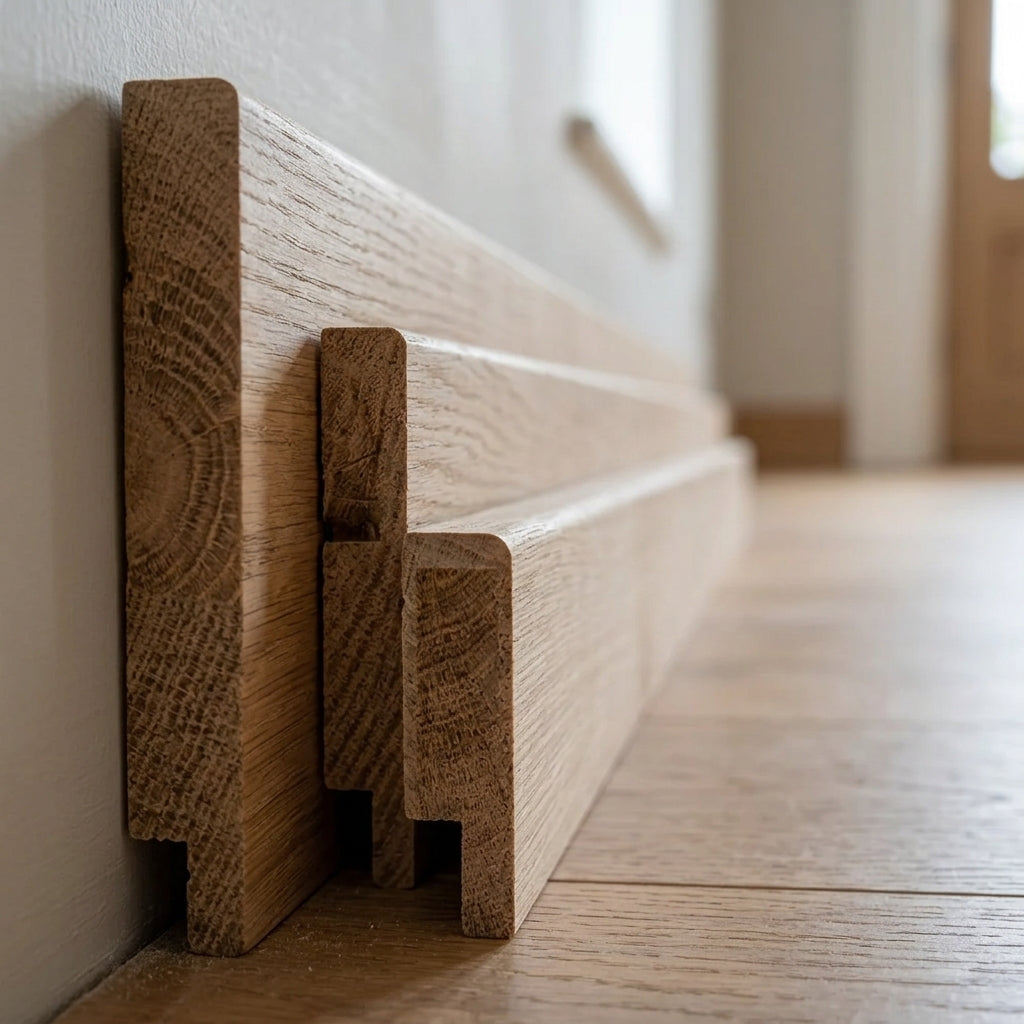 Oak Skirting Board 20mm Thick - Multiple Lengths & Heights (view 2)