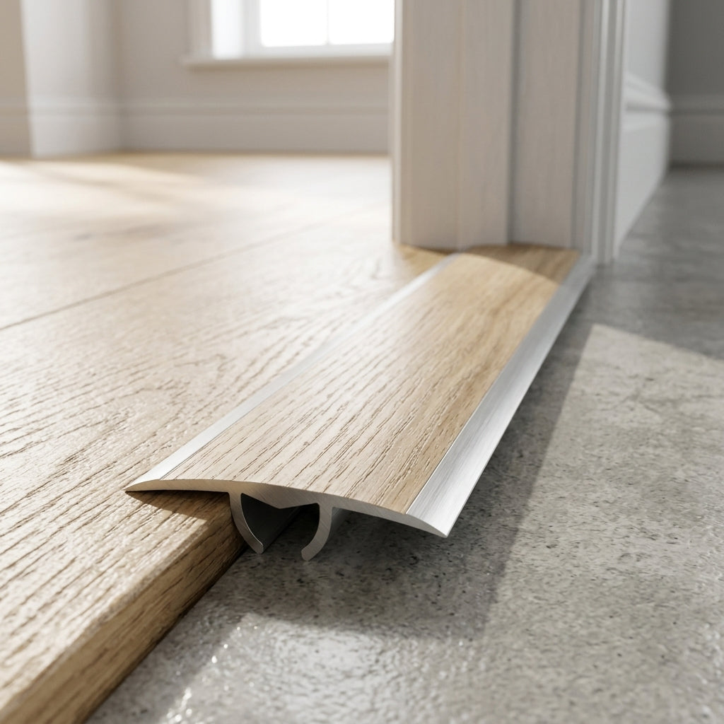 Aluminium Floor Profile 0.93m Selma Oak - Transition Strip